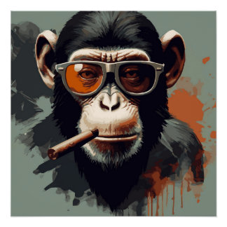 Poster Badass  Monkey