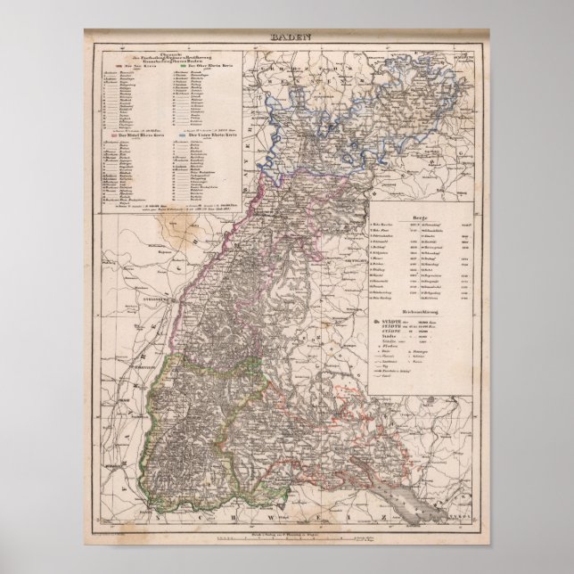 Poster Baden, Allemagne (Devant)