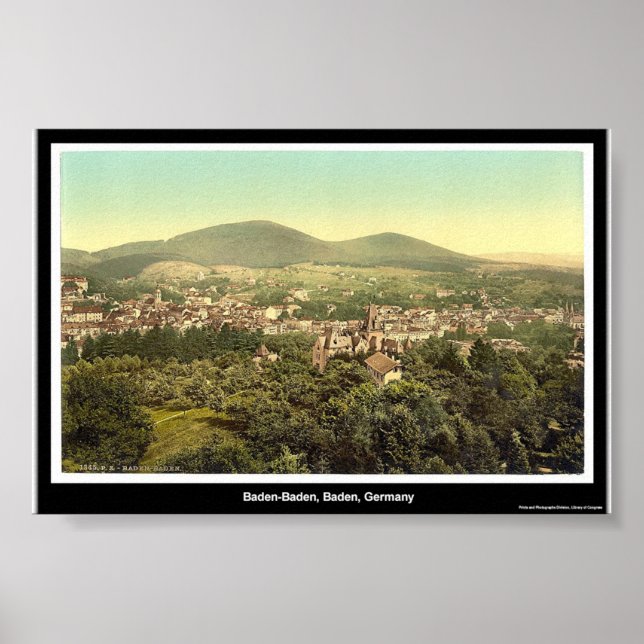 Poster Baden-Baden, Baden, Allemagne (Devant)