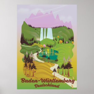 Poster Baden-Württemberg allemagne