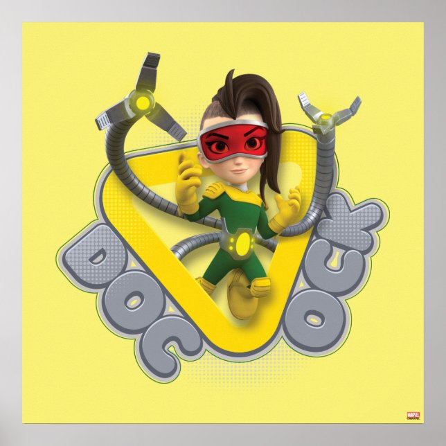 Poster Badge de caractère Doc ock (Devant)