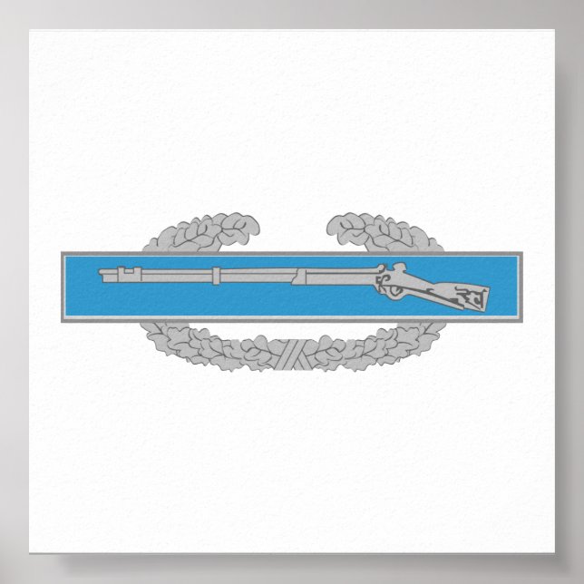 Poster Badge de l'infanterie de combat (Devant)
