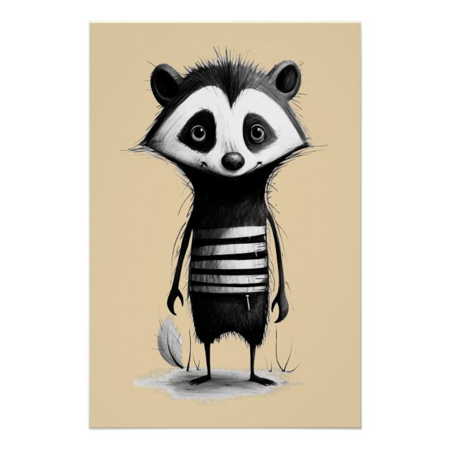 Poster Badger de blaireau (Devant)