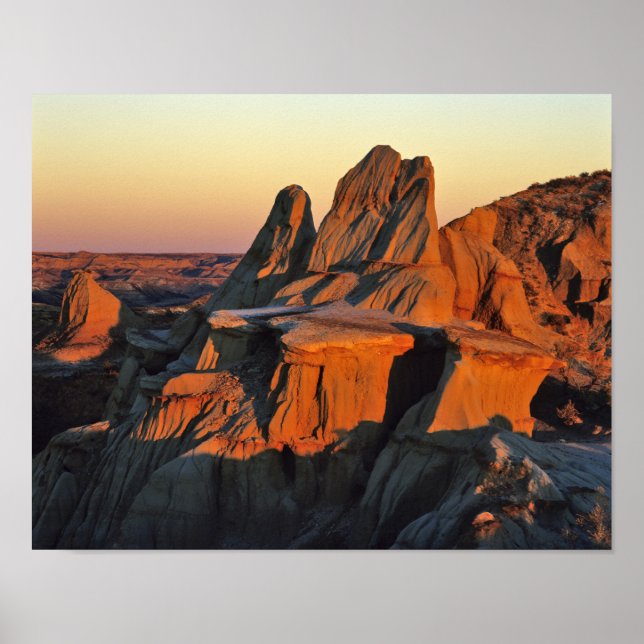 Poster Badlands dans le parc national Theodore Roosevelt (Devant)