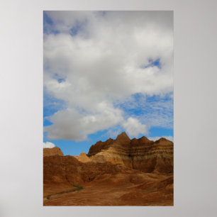 Poster Badlands National Park, Dakota du Sud