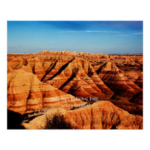 Poster Badlands National Park, Dakota du Sud