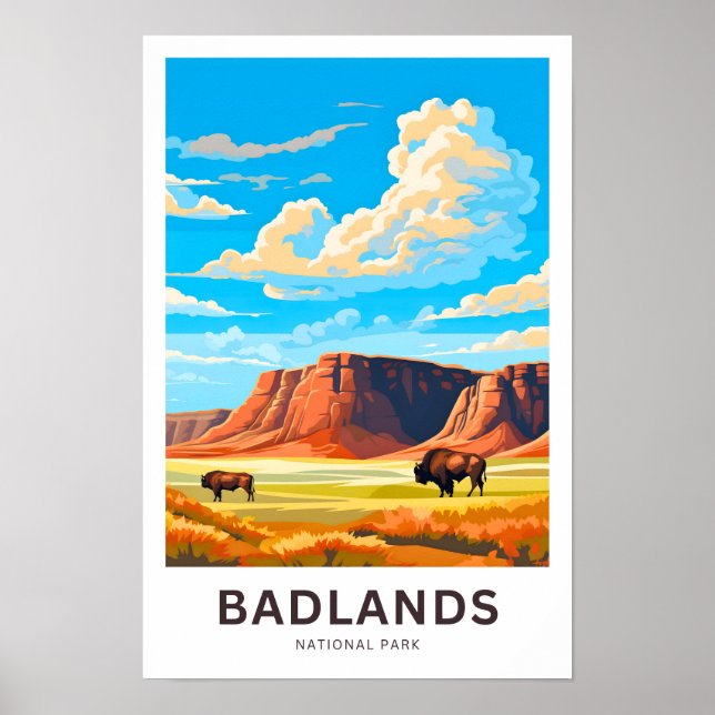 Poster Badlands National Park Imprimer (Devant)