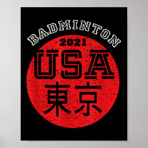 Poster Badminton 2021 États-Unis