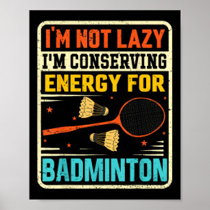 Poster Badminton Adolescent - Pas blasé Conservant l'éner