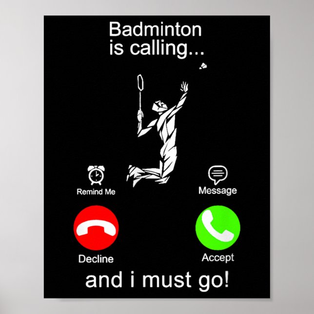 Poster Badminton Appelle (Devant)