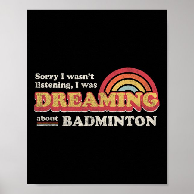 Poster Badminton Design (Devant)