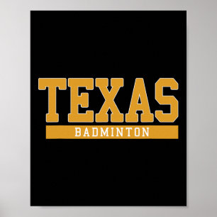 Poster Badminton du Texas