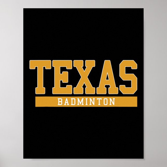 Poster Badminton du Texas (Devant)