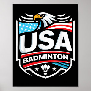 Poster Badminton États-Unis
