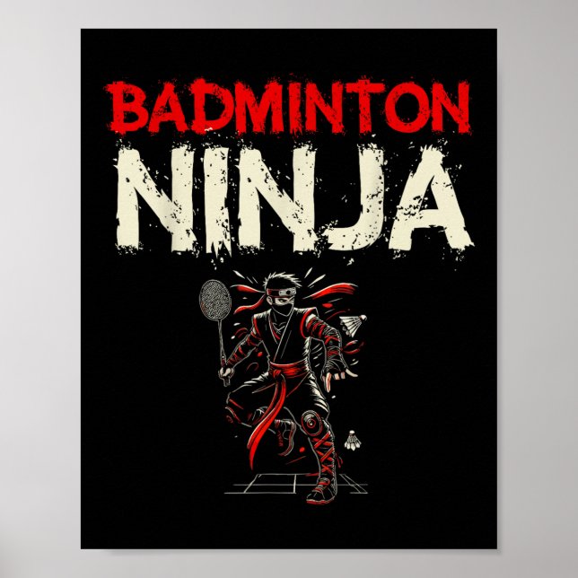 Poster Badminton Ninja Shuttle  (Devant)