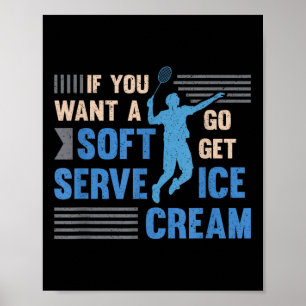 Poster Badminton Player Soft Sert Badminton