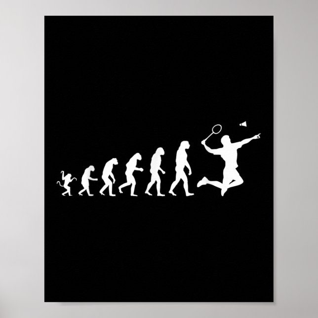 Poster Badminton Pour L'Évolution Humaine (Devant)