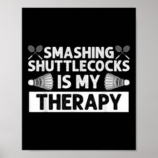 Poster Badminton Smashtles Racquet Sport