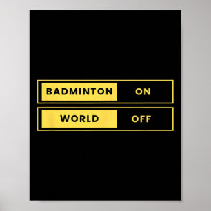 Poster Badminton Sur World Off Racket Navette Sports