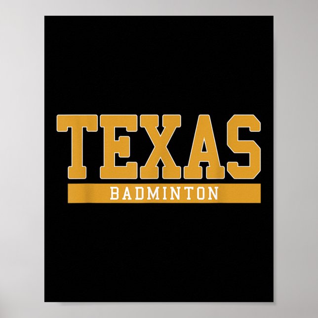Poster Badminton Texas  (Devant)