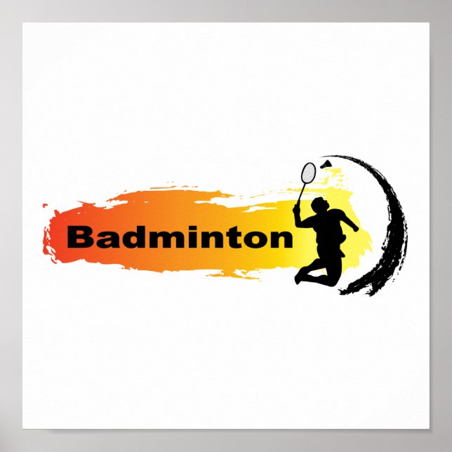 Poster Badminton unique (Devant)