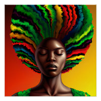 Bae Rainbow Cheveux Black Melanin Afro Queen Crown