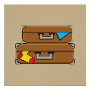 Poster Bagages de dessin