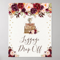 Bagages de l'aventure de voyage Floral Vintage