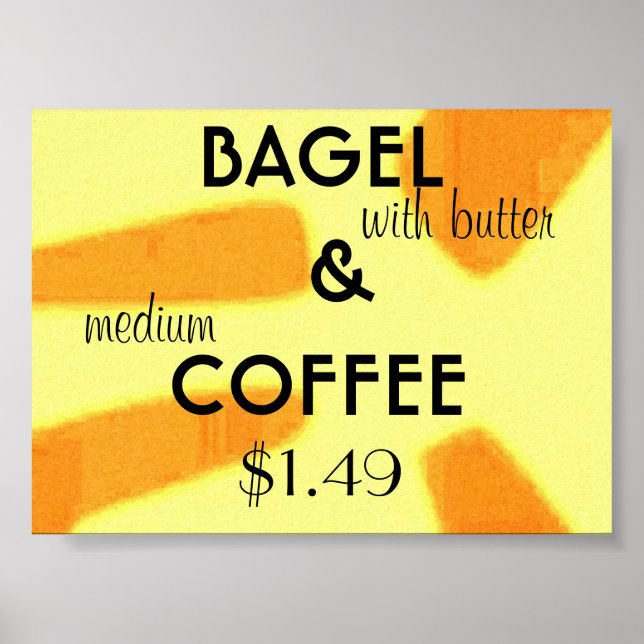 Poster bagel (Devant)