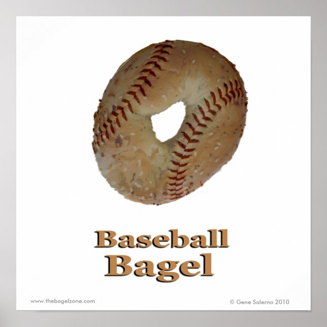 Poster Bagel de baseball (Devant)