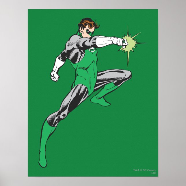 Poster Bague de pointes de lanterne verte (Devant)