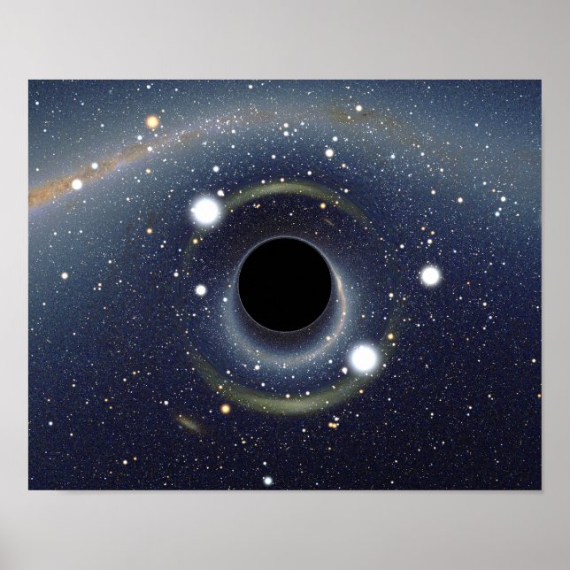 Poster Bague noire Einstein NASA (Devant)