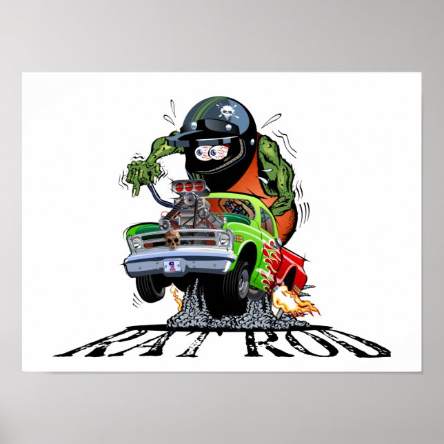 Poster Baguette chauffante de dessin (Devant)