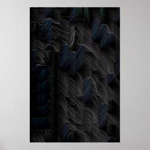 Poster Baguettes bleues et vertes sur contenant en plasti