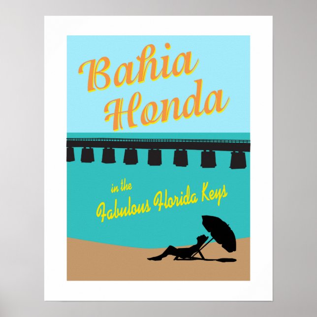 Poster Bahia Honda Florida Keys (Devant)