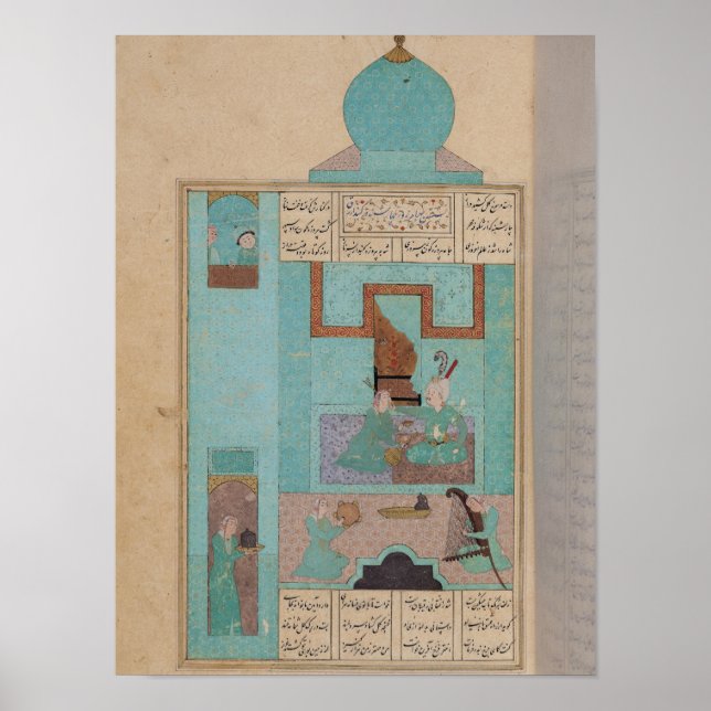 Poster Bahram visite une princesse dans le Turquoise (Devant)