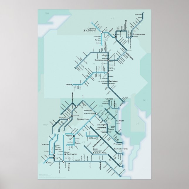 Poster Baie de Chesapeake 20 po x 30 po (Devant)