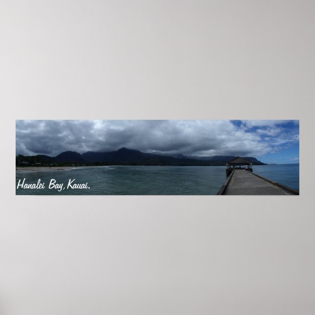 Poster Baie de Hanalei, Kauai (Devant)