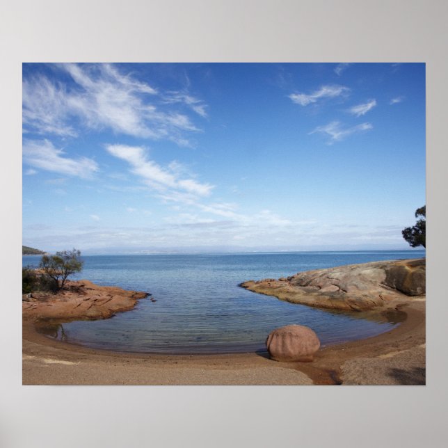 Poster Baie de lune de miel, Baie de Coles, Freycinet Nat (Devant)