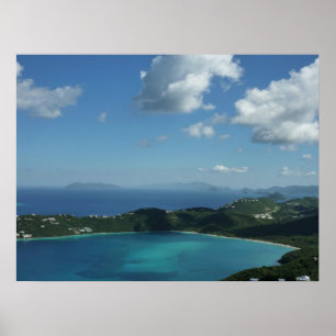 Poster Baie de Magens, scene de l'île St Thomas Beautiful