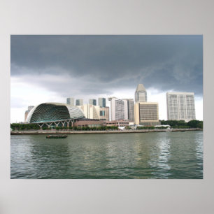 Poster Baie de marina de Singapour