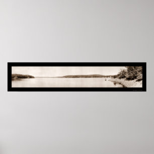 Poster Baie du lac Hopatcong Photo 1913