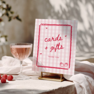 Poster Baie en amour Cartes et cadeaux de fraise 