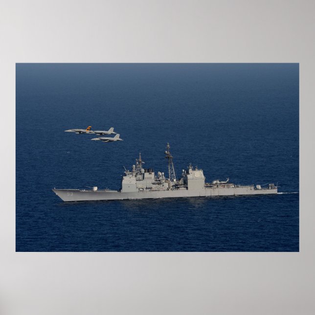 Poster Baie mobile USS (CG 53) (Devant)