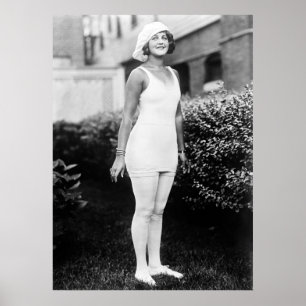 Poster Baigner la beauté, les années 1900 tôt