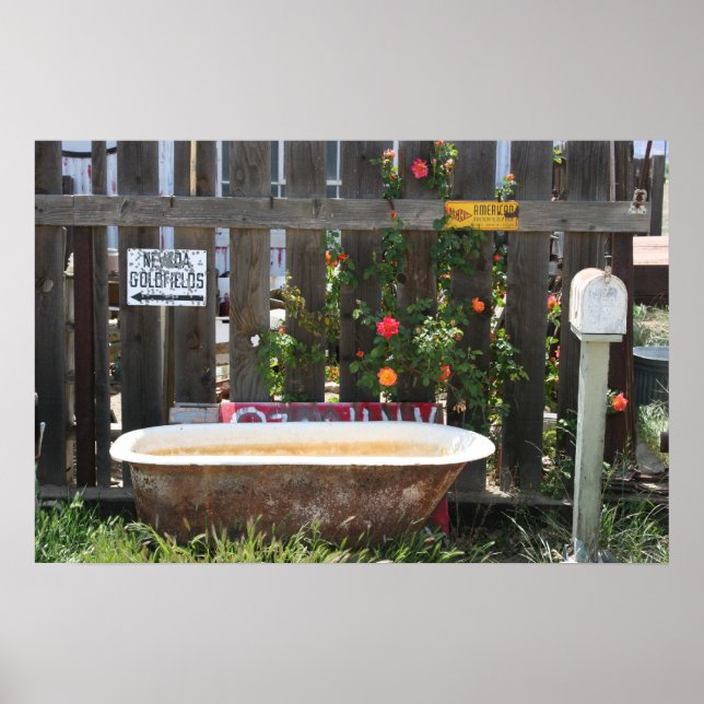 Poster Baignoire abandonné (Devant)