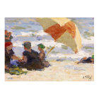 Baignoires avec parapluie rayé, 1920 par Potthast