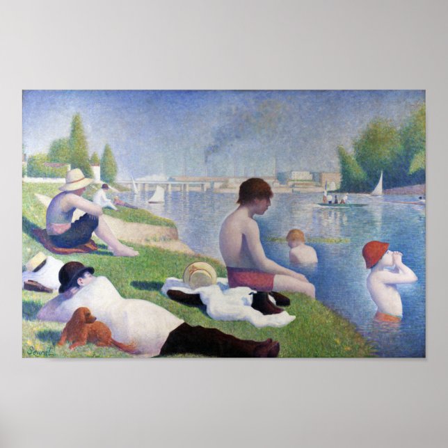 Poster Baignoires en Asnières, Seurat (Devant)