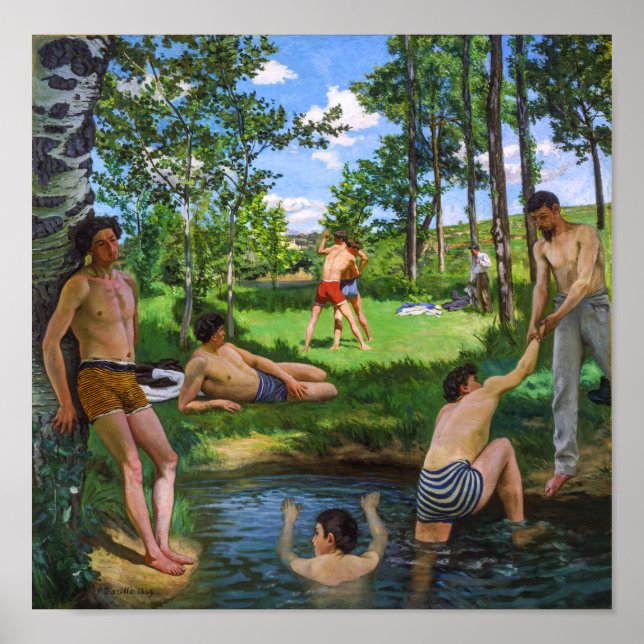 Poster Baignoires | Frédéric Bazille | (Devant)