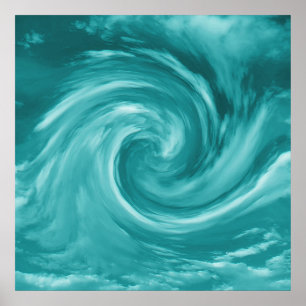 Poster Bain à remous dans la mer....